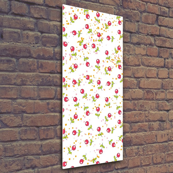 Impresión en metacrilato de alta calidad vertical Guindas