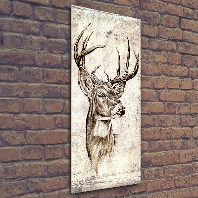 Cuadro de metacrilato vertical Ciervo