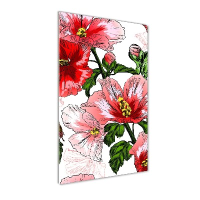 Cuadro de metacrilato vertical Hibisco