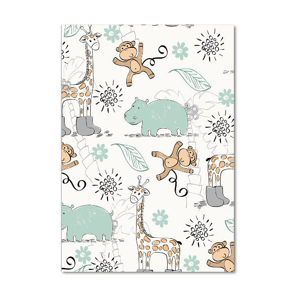 Impresión en metacrilato de alta calidad vertical Animales de África