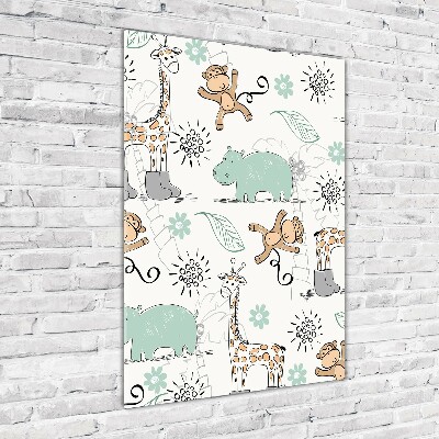 Impresión en metacrilato de alta calidad vertical Animales de África