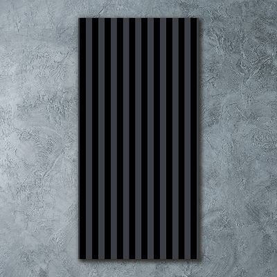 Impresión en metacrilato de alta calidad vertical Rayas negras y grises