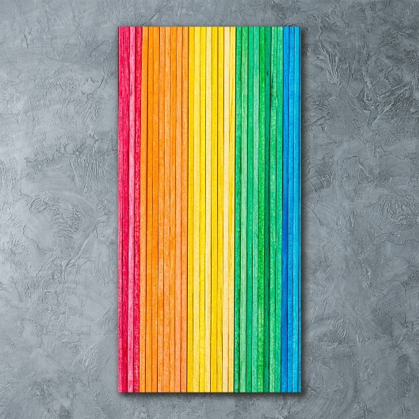 Impresión en metacrilato de alta calidad vertical Rayas de colores