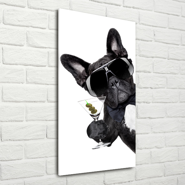 Impresión en metacrilato de alta calidad vertical Piez con martini