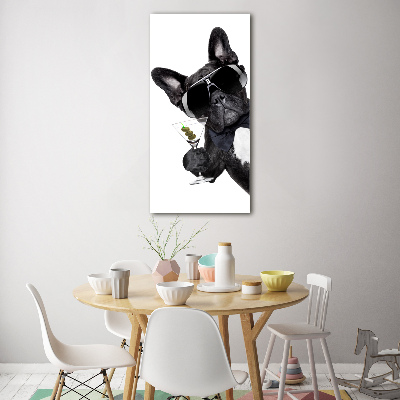 Impresión en metacrilato de alta calidad vertical Piez con martini