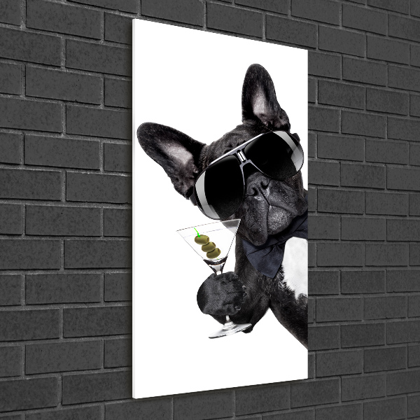 Impresión en metacrilato de alta calidad vertical Piez con martini
