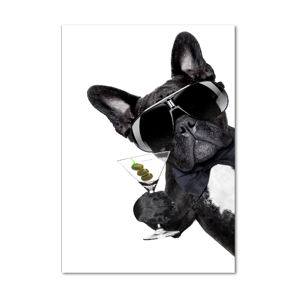 Impresión en metacrilato de alta calidad vertical Piez con martini