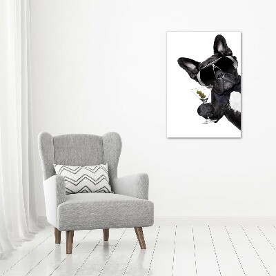 Impresión en metacrilato de alta calidad vertical Piez con martini