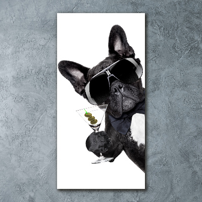 Impresión en metacrilato de alta calidad vertical Piez con martini