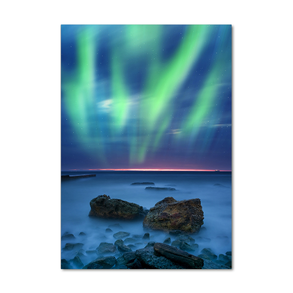 Cuadro de metacrilato vertical Auroras boreales