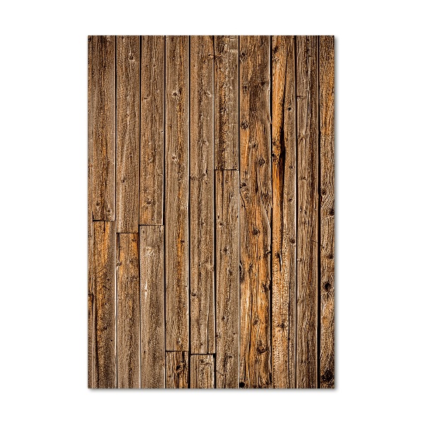 Cuadro decorativo en acrílico brillante vertical pared de madera