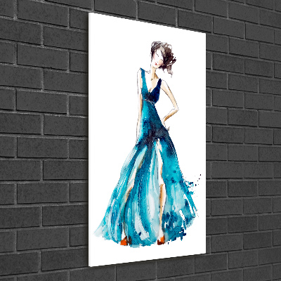 Cuadro de metacrilato vertical Ilustración de moda