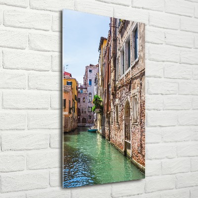 Cuadro decorativo en acrílico brillante vertical Venecia, Italia