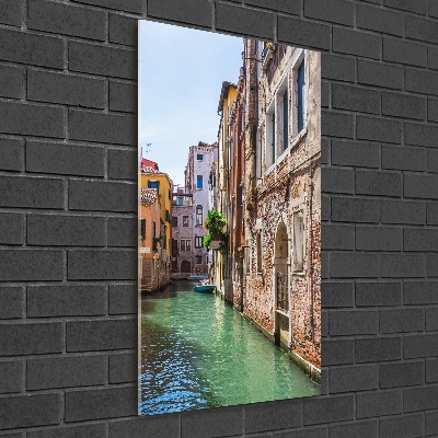 Cuadro decorativo en acrílico brillante vertical Venecia, Italia