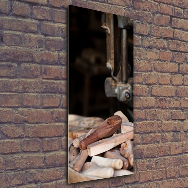 Impresión en metacrilato de alta calidad vertical herramientas de madera