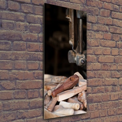 Impresión en metacrilato de alta calidad vertical herramientas de madera