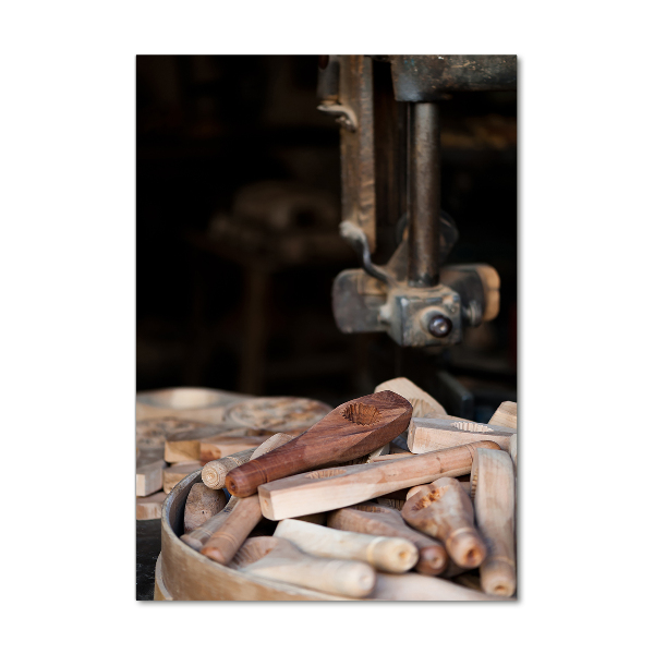 Impresión en metacrilato de alta calidad vertical herramientas de madera