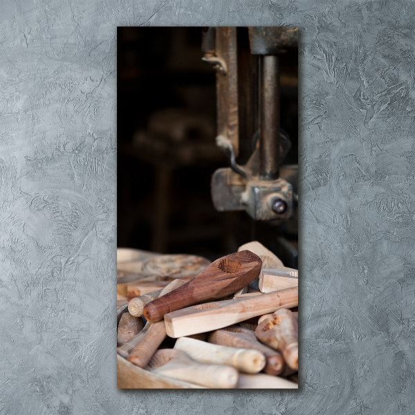 Impresión en metacrilato de alta calidad vertical herramientas de madera