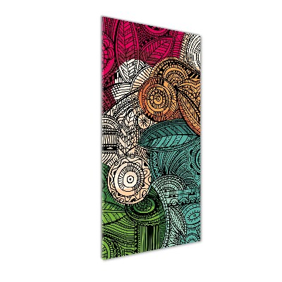 Impresión en metacrilato de alta calidad vertical Plumas abstractas