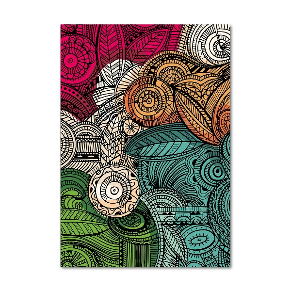 Impresión en metacrilato de alta calidad vertical Plumas abstractas