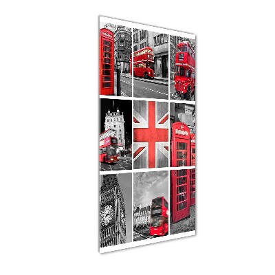 Impresión en metacrilato de alta calidad vertical Collage de Londres