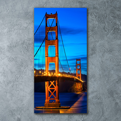 Cuadro decorativo en acrílico brillante vertical Puente de San Francisco