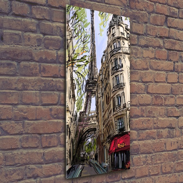 Cuadro de metacrilato vertical Torre Eiffel de París