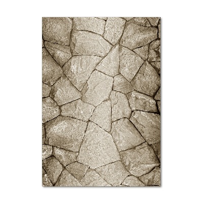 Cuadro de metacrilato vertical Muro de piedra