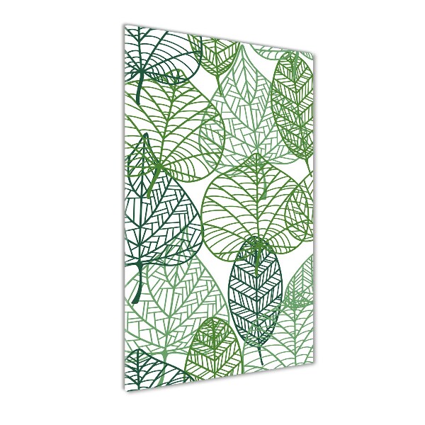 Cuadro de metacrilato vertical Hojas