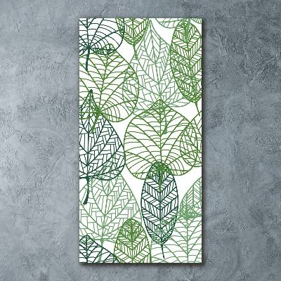 Cuadro de metacrilato vertical Hojas