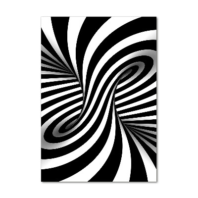 Cuadro decorativo en acrílico brillante vertical Vórtice abstracto