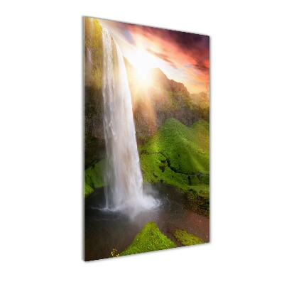 Cuadro de metacrilato moderno efecto cristal vertical Cascada