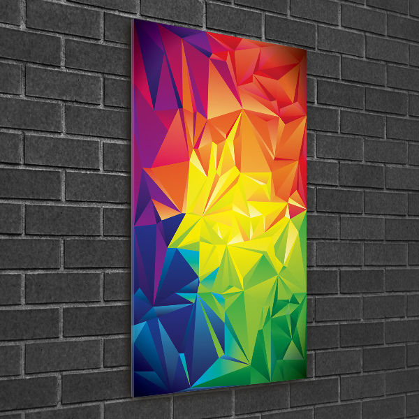 Cuadro de metacrilato moderno efecto cristal vertical Fondo abstracto