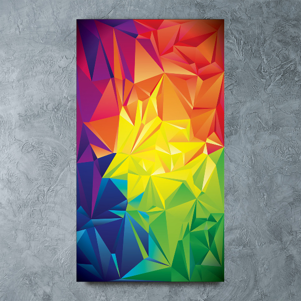 Cuadro de metacrilato moderno efecto cristal vertical Fondo abstracto