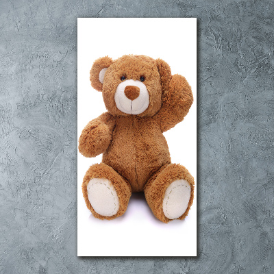 Cuadro decorativo en acrílico brillante vertical Oso de peluche