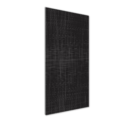Cuadro decorativo en acrílico brillante vertical Textura de lino