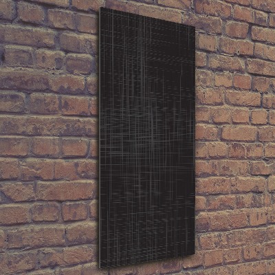 Cuadro decorativo en acrílico brillante vertical Textura de lino