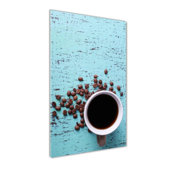 Cuadro de metacrilato vertical Una taza de café