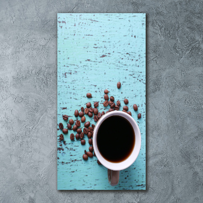 Cuadro de metacrilato vertical Una taza de café