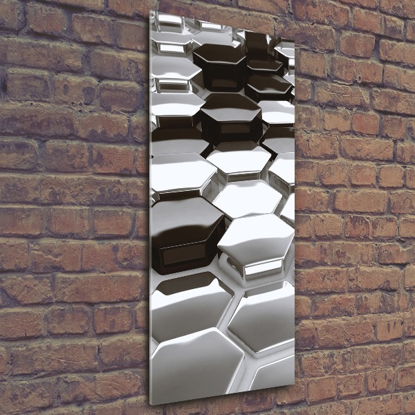 Cuadro de metacrilato vertical Abstracción 3D