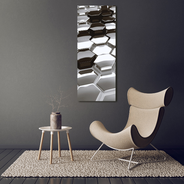 Cuadro de metacrilato vertical Abstracción 3D