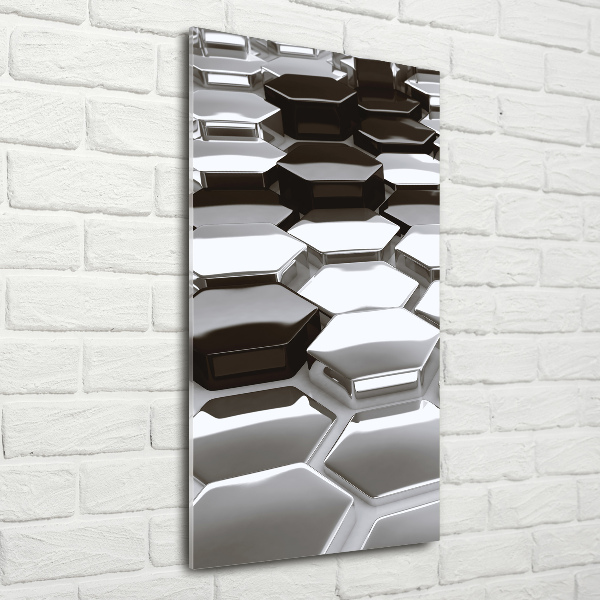 Cuadro de metacrilato vertical Abstracción 3D