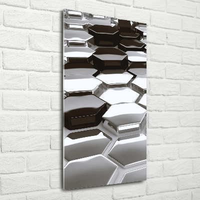 Cuadro de metacrilato vertical Abstracción 3D