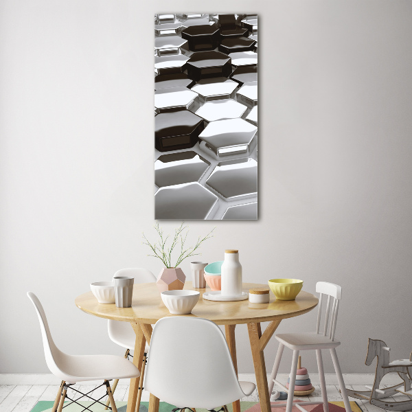 Cuadro de metacrilato vertical Abstracción 3D
