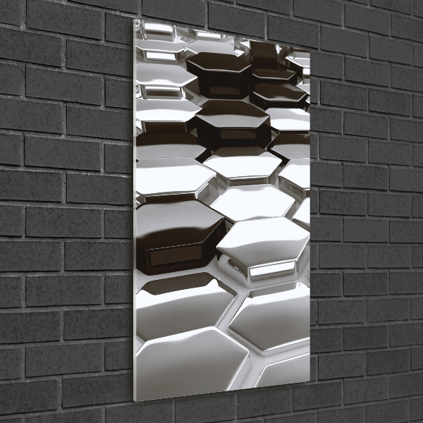 Cuadro de metacrilato vertical Abstracción 3D