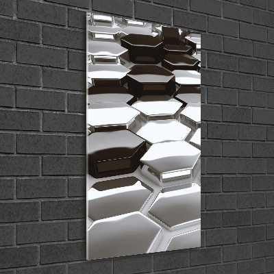 Cuadro de metacrilato vertical Abstracción 3D