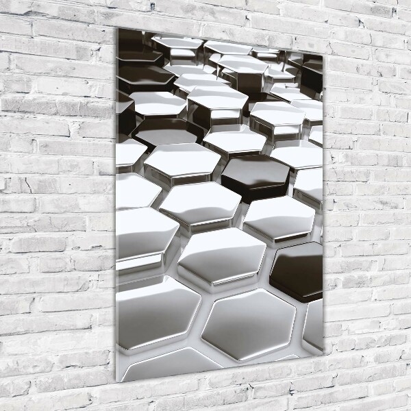 Cuadro de metacrilato vertical Abstracción 3D