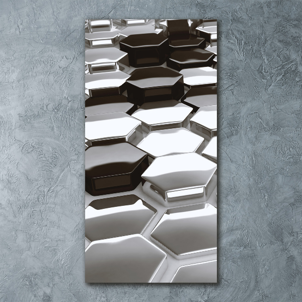 Cuadro de metacrilato vertical Abstracción 3D