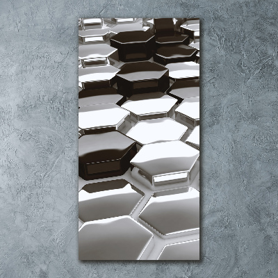 Cuadro de metacrilato vertical Abstracción 3D