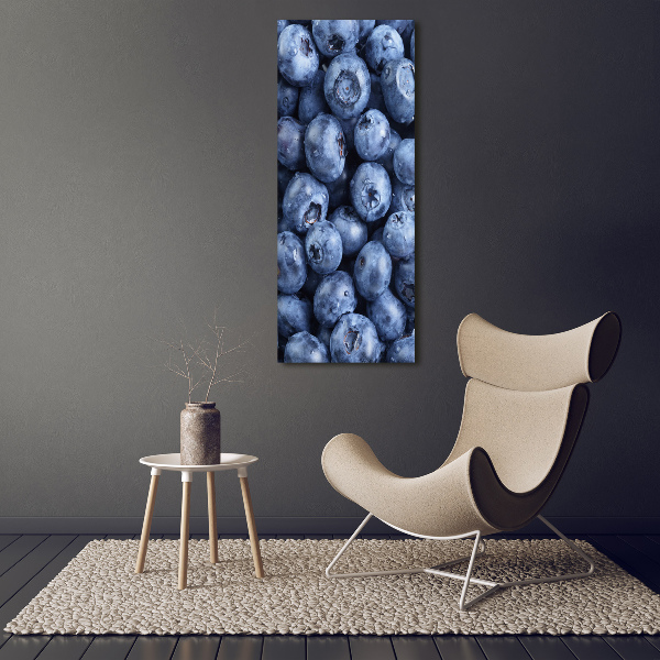 Cuadro de metacrilato moderno efecto cristal vertical Bayas